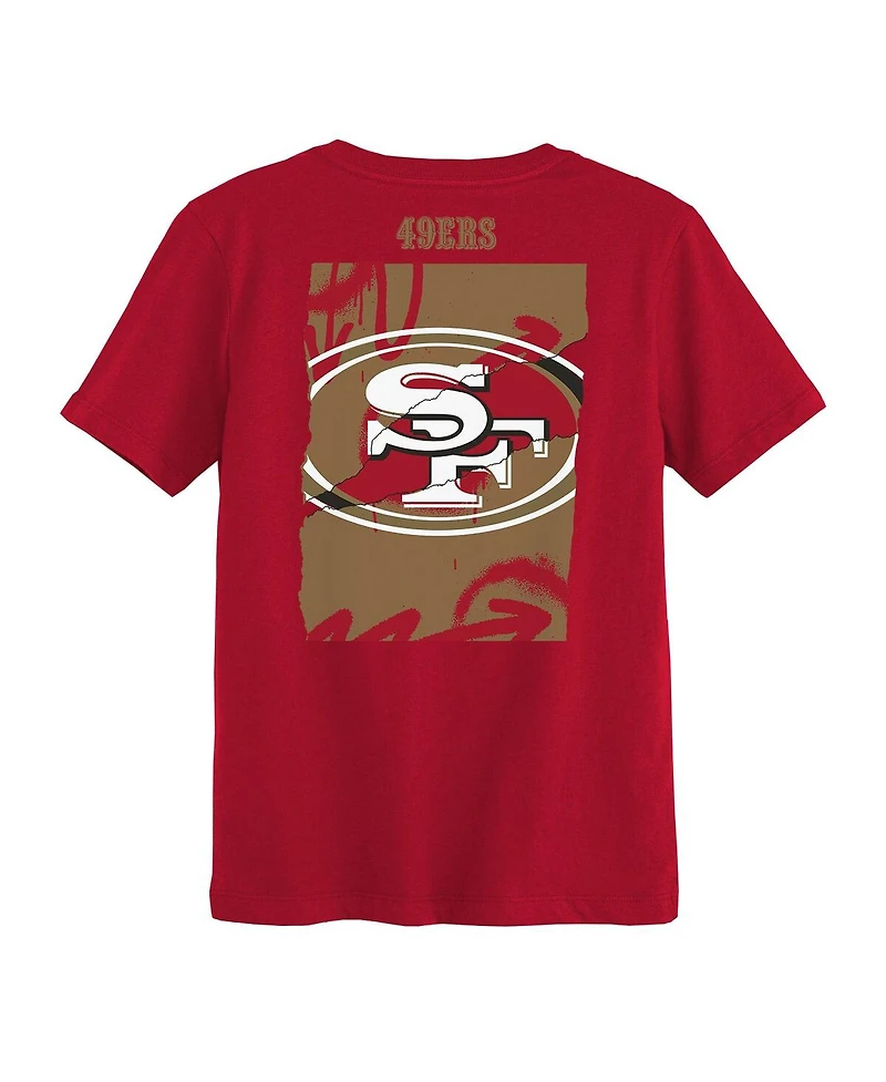 Outerstuff Preschool Scarlet San Francisco 49ers Posterize T-Shirt