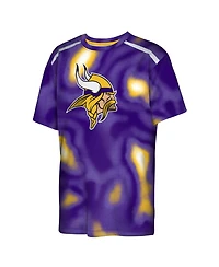 Outerstuff Big Boys and Girls Purple Minnesota Vikings End Zone Dri-Tek T-Shirt