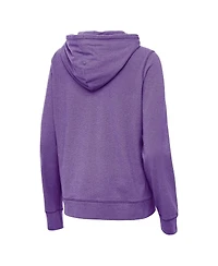 Antigua Women's Heather Purple Kansas State Wildcats Justice Pullover Hoodie