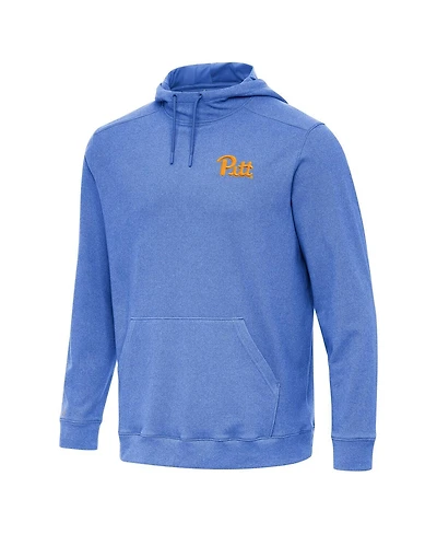 Antigua Men's Heather Royal Pitt Panthers Cloud Pullover Hoodie