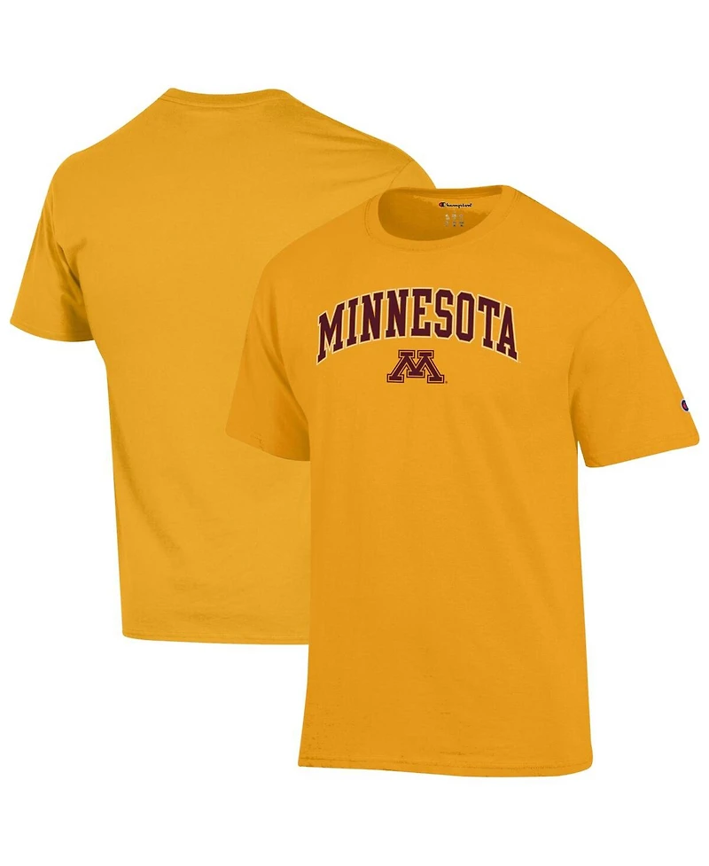 Champion Men's Gold Minnesota Golden Gophers Arch Over Logo T-Shirt