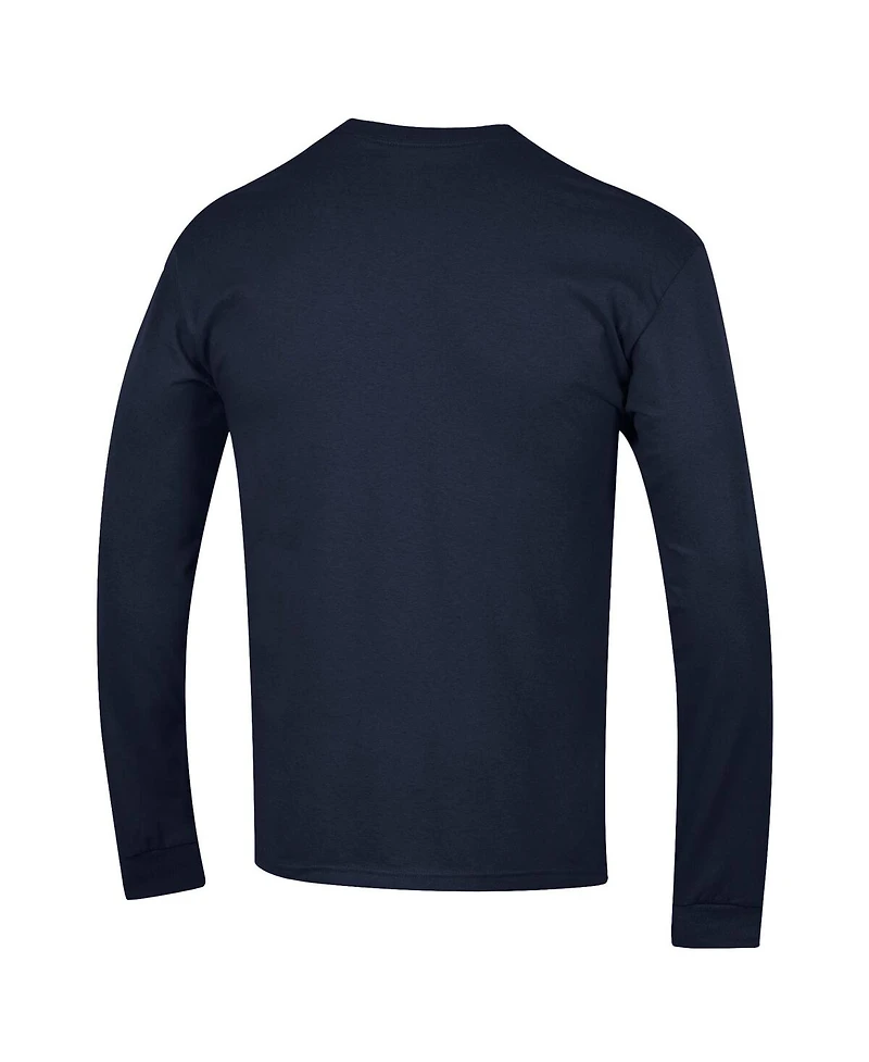 Champion Men's Navy Notre Dame Fighting Irish Basic Arch Long Sleeve T-Shirt