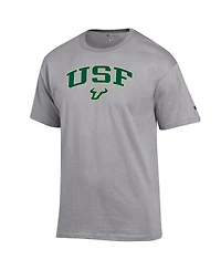 Champion Men's Heather Gray South Florida Bulls Arch Over Logo T-Shirt