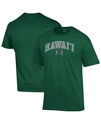 Champion Men's Green Hawaii Rainbow Warriors Arch Over Logo T-Shirt