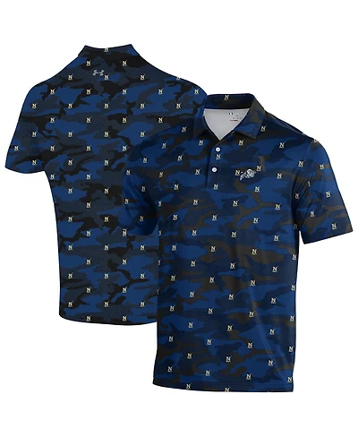 Under Armour Men's Navy Midshipmen Gameday Armourfuse Polo Shirt