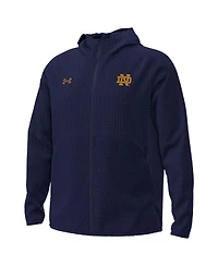 Under Armour Men's Navy Notre Dame Fighting Irish Unstoppable Raglan Full-Zip Jacket