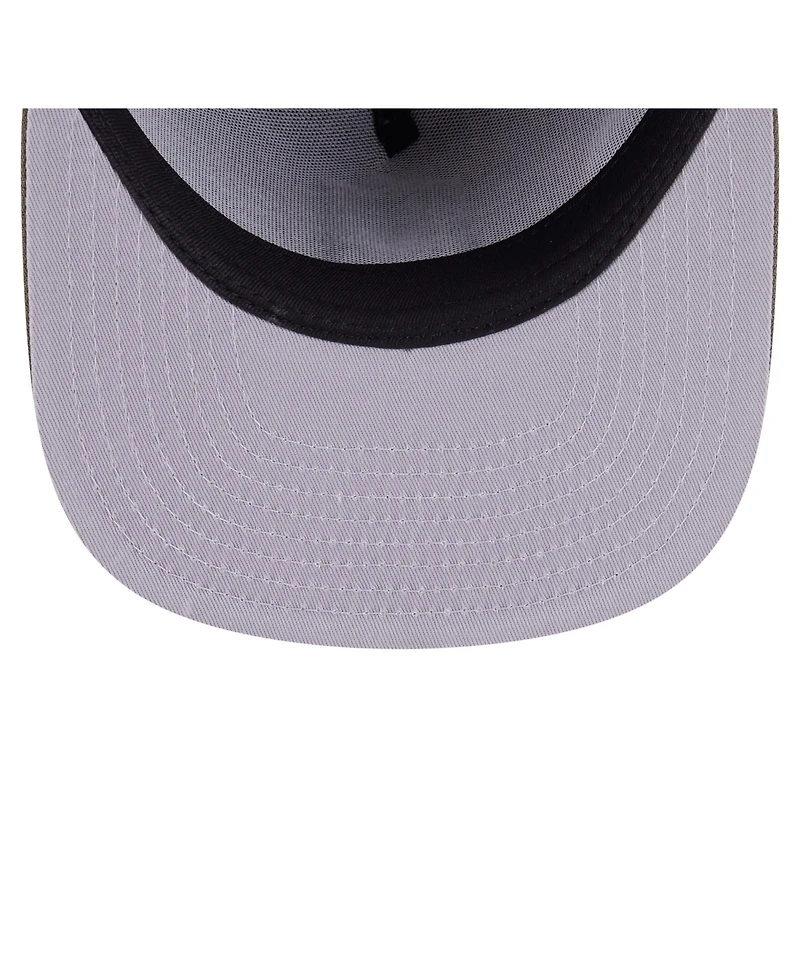New Era Men's Olive Cleveland Guardians Color Pack A-Frame 59FIFTY Fitted Hat