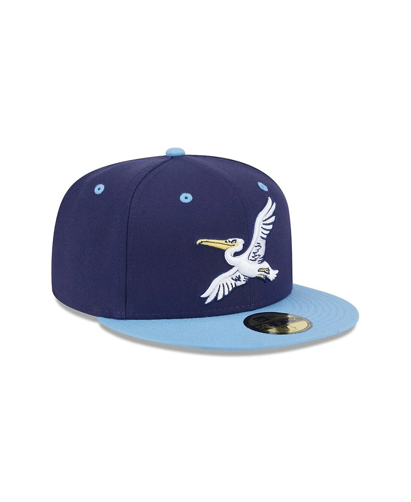 New Era Men's Navy Myrtle Beach Pelicans Theme Nights 59FIFTY Fitted Hat
