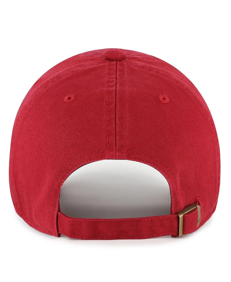 '47 Brand Men's Cardinal Arkansas Razorbacks Vault Clean Up Adjustable Hat