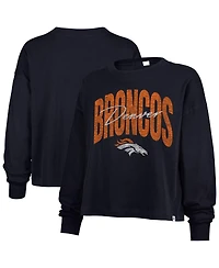 '47 Brand Women's Navy Denver Broncos Muse Sydney Long Sleeve T-Shirt