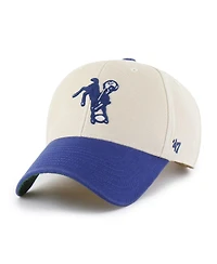 '47 Brand Men's Cream/Royal Indianapolis Colts Fairfield Mvp Throwback Adjustable Hat