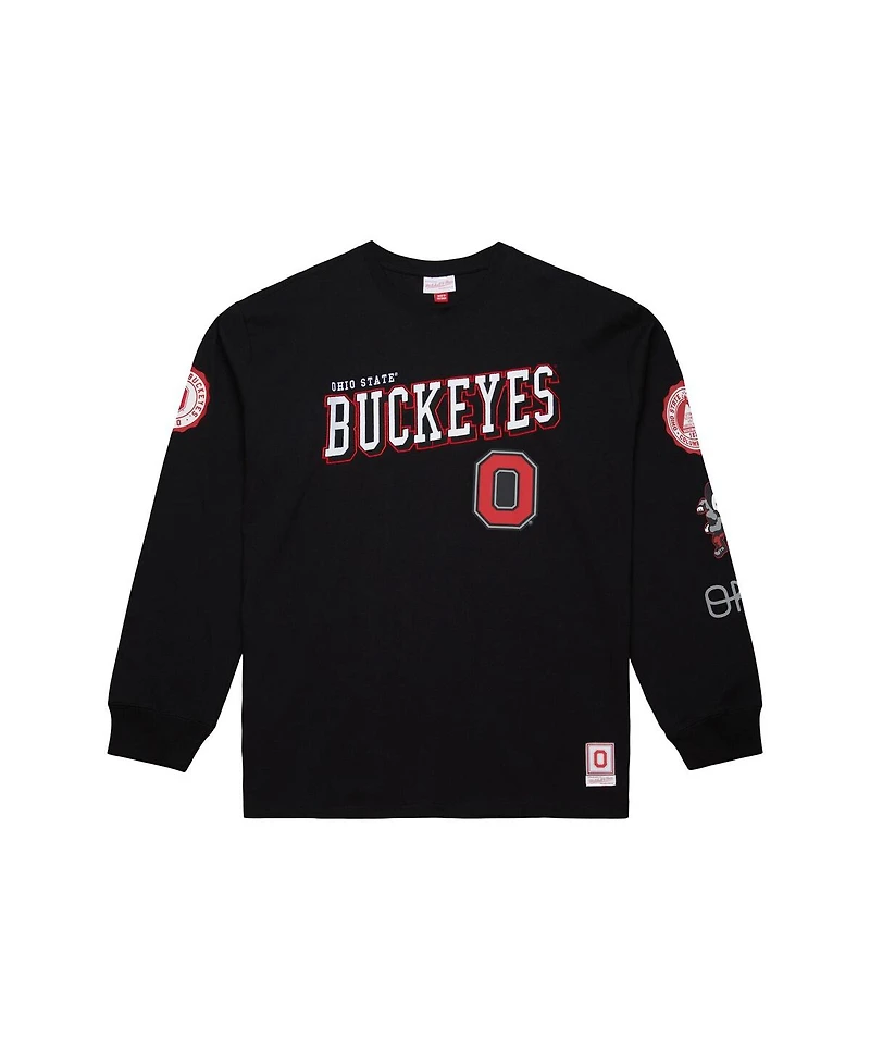 Mitchell & Ness Men's Black Ohio State Buckeyes Training Camp Long Sleeve T-Shirt