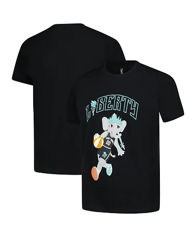 Outerstuff Big Boys and Girls Black New York Liberty Ellie Dribble T-Shirt