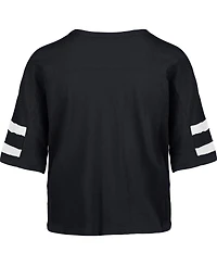 '47 Brand Women's College Navy Seattle Seahawks Premier Scout Cropped V-Neck T-Shirt