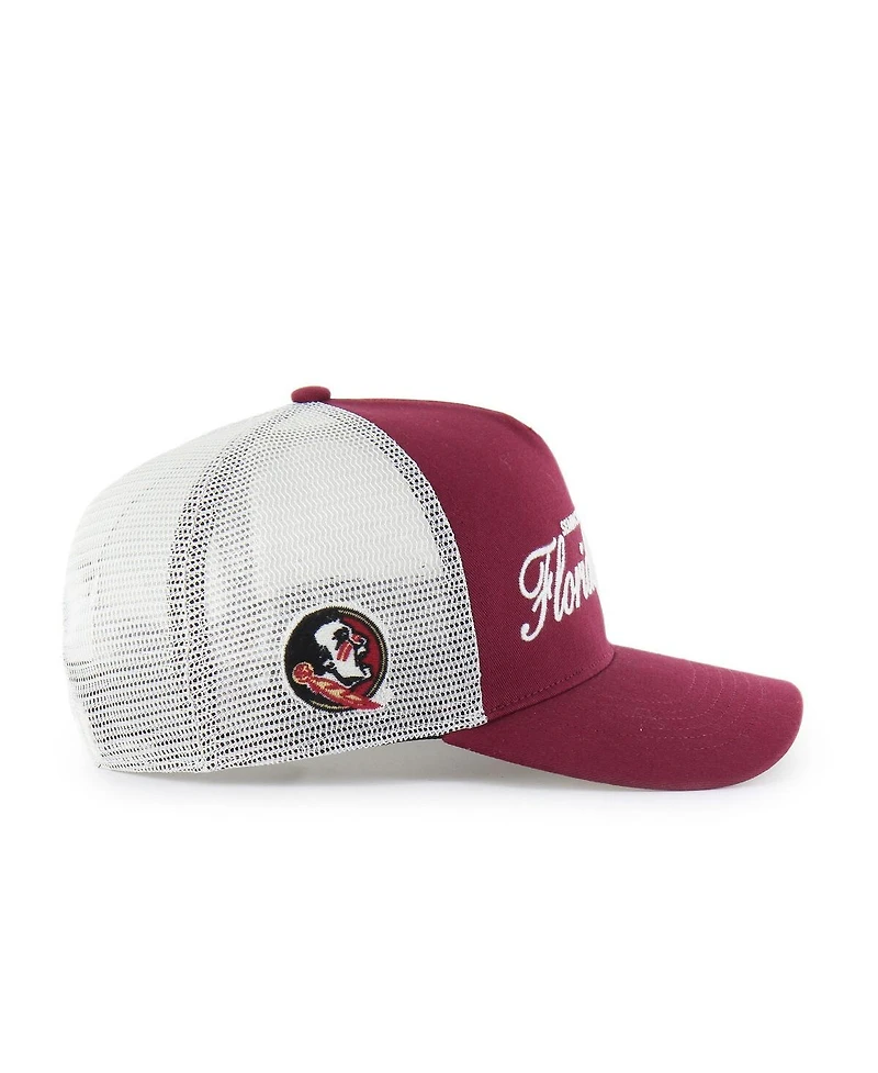 '47 Brand Men's and Women's Garnet Florida State Seminoles Contemporary Basics Foundation Trucker Hitch Adjustable Hat