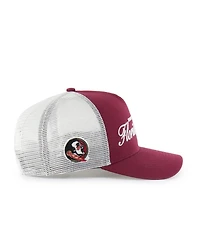 '47 Brand Men's and Women's Garnet Florida State Seminoles Contemporary Basics Foundation Trucker Hitch Adjustable Hat