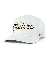 47 Brand Men's White Pittsburgh Steelers Brrr Fairway Hitch Adjustable Hat