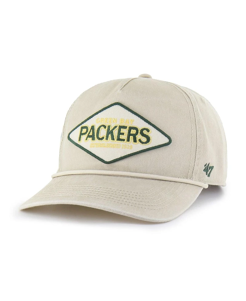 '47 Brand Men's Khaki Green Bay Packers Cairn Hitch Adjustable Hat