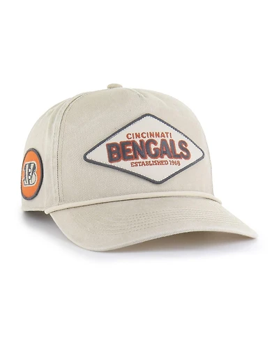 '47 Brand Men's Khaki Cincinnati Bengals Cairn Hitch Adjustable Hat