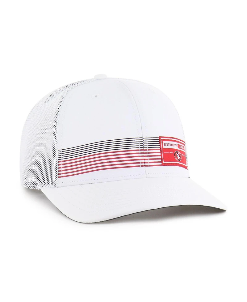 '47 Brand Men's White San Francisco 49ers Rangefinder Trucker Adjustable Hat