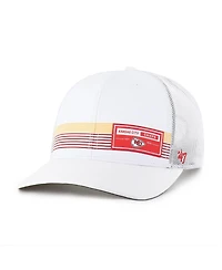 '47 Brand Men's White Kansas City Chiefs Rangefinder Trucker Adjustable Hat