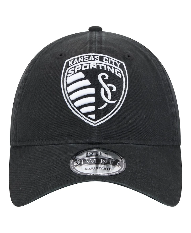 New Era Men's Black Sporting Kansas City 2025 Kickoff 9TWENTY Adjustable Hat