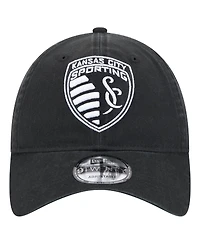 New Era Men's Black Sporting Kansas City 2025 Kickoff 9TWENTY Adjustable Hat
