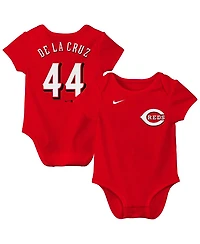 Nike Baby Boys and Girls Elly De La Cruz Red Cincinnati Reds Name Number Fuse Bodysuit