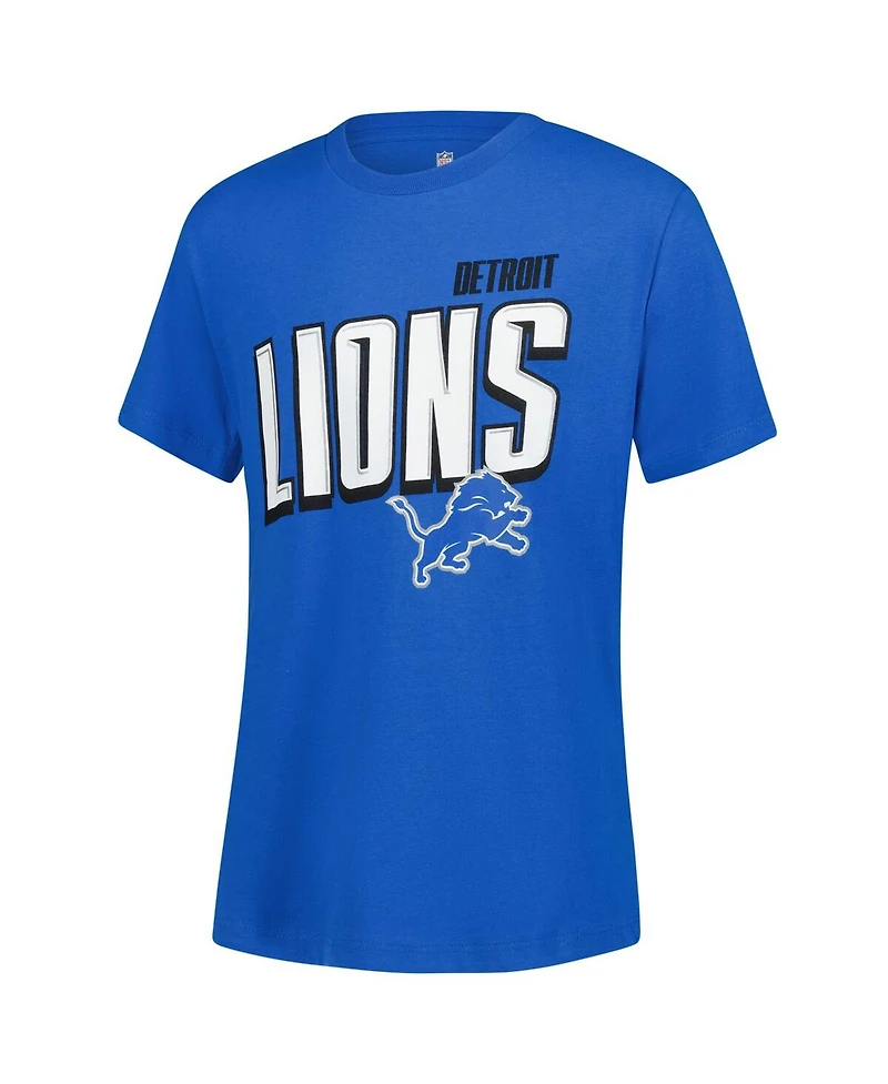 Outerstuff Big Boys and Girls 2-Piece Detroit Lions The Mix Combo T-Shirt Set