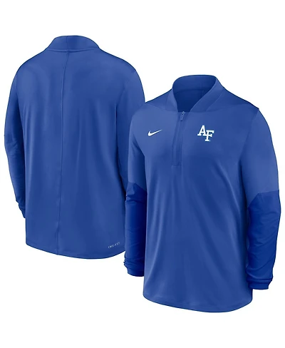 Nike Men's Royal Air Force Falcons Dri-fit Half-Zip Pullover Sweatshirt