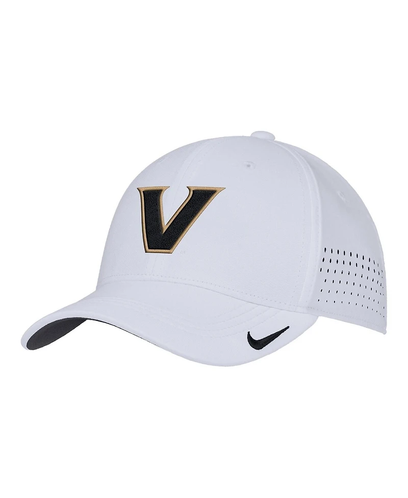 Nike Men's White Vanderbilt Commodores 2025 On-Field Performance Flex Hat