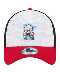 New Era Men's Navy/Red Minnesota Twins 2025 Mlb Clubhouse 39THIRTY Flex Hat
