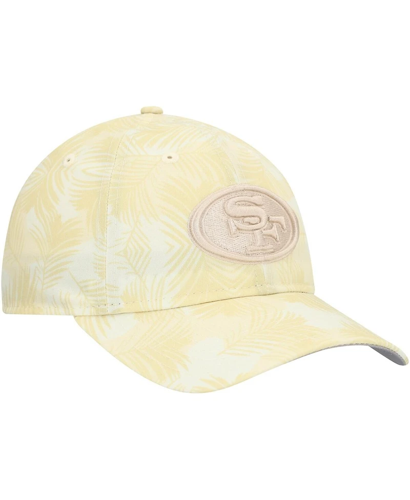 New Era Women's Cream San Francisco 49ers Frond 9TWENTY Adjustable Hat