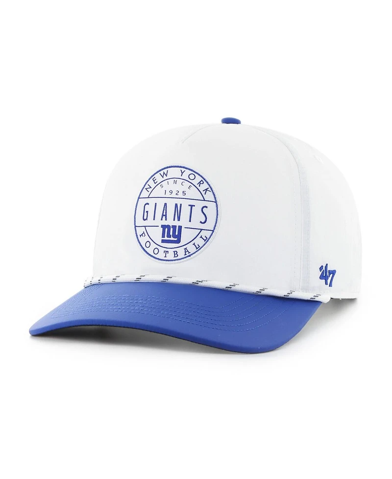 '47 Brand Men's White/Royal New York Giants Suburbia Hitch Two-Tone Adjustable Hat
