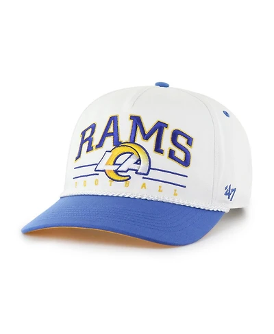 '47 Brand Men's White/Royal Los Angeles Rams Roscoe Two-Toned Hitch Adjustable Hat