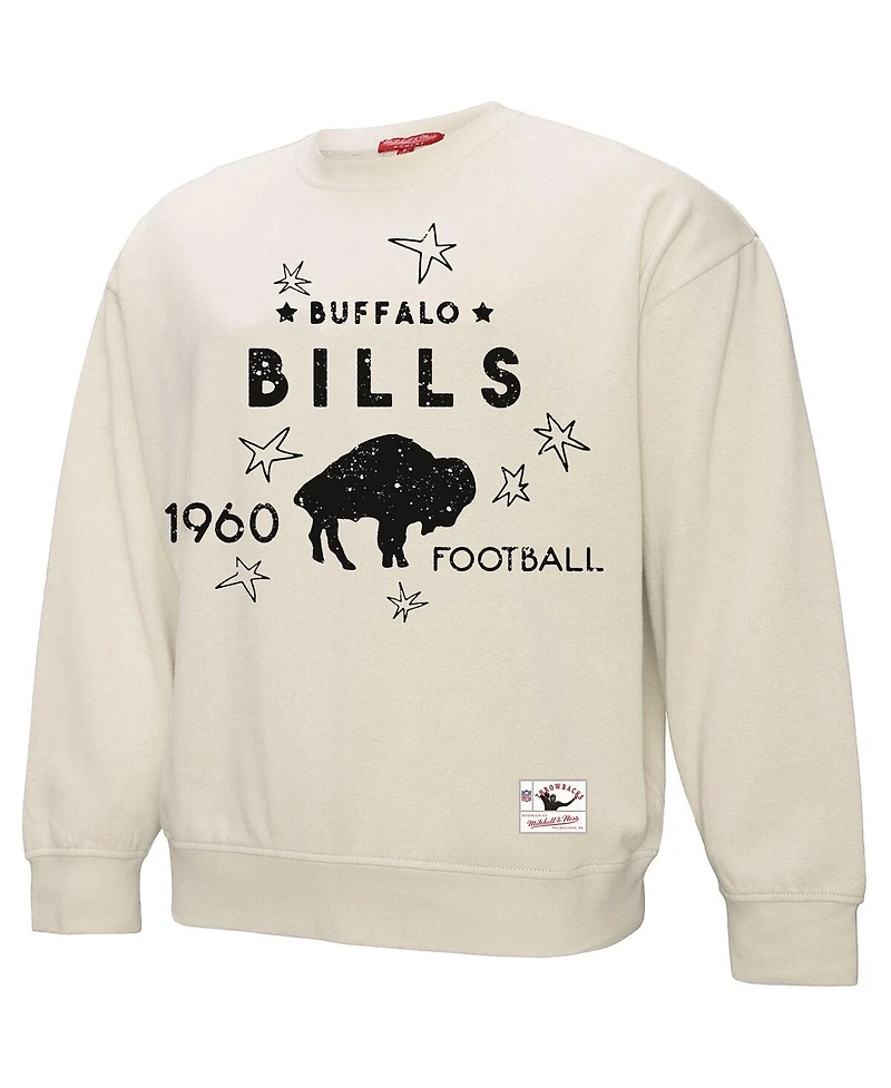 Fanatics Women's Cream Buffalo Bills Plus Shooting Star Pullover Sweatshirt