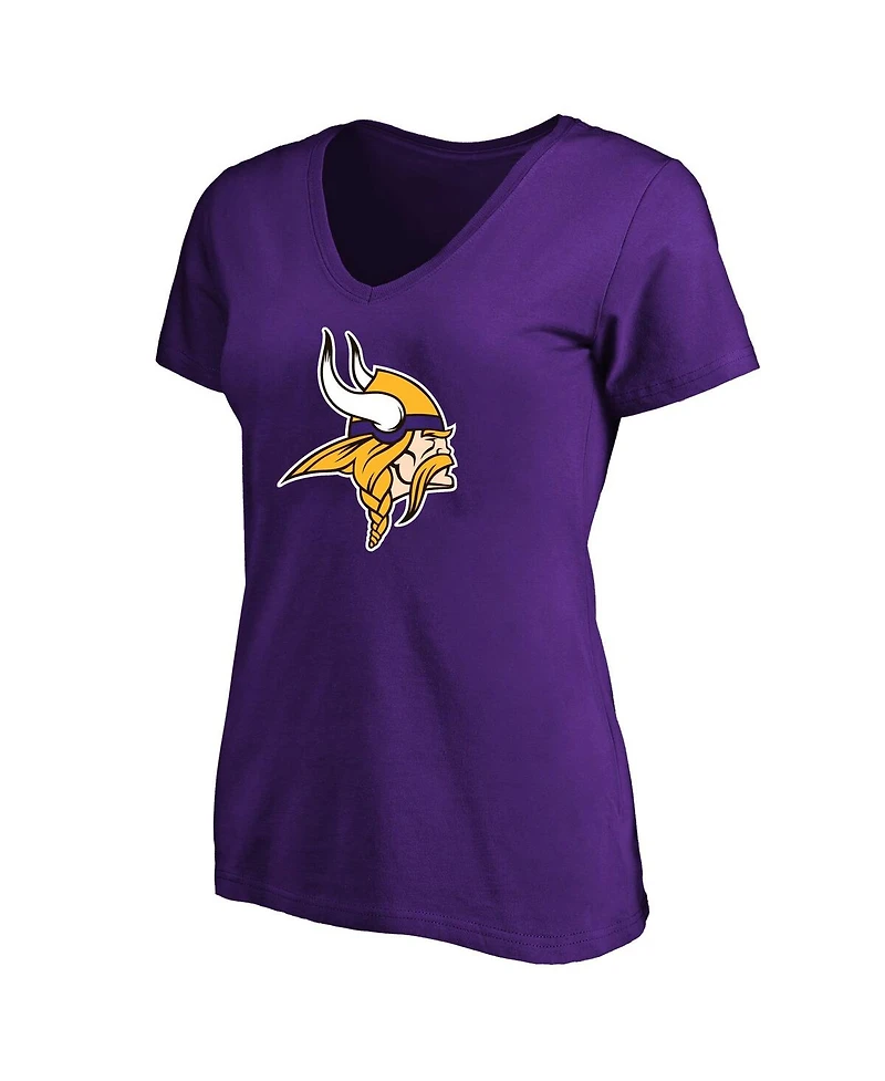Fanatics Women's J.j. McCarthy Purple Minnesota Vikings Plus Fair Catch Name Number Scoop Neck T-Shirt