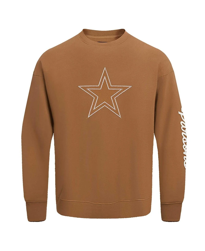 Pro Standard Men's Micah Parsons Brown Dallas Cowboys Pullover Crewneck Sweatshirt