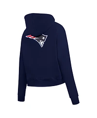 Pro Standard Women's Navy New England Patriots Split Logo Full-Zip Hoodie