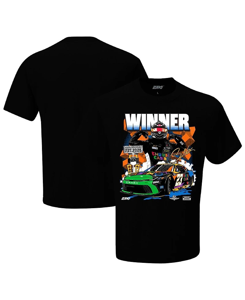 23XI Racing Men's Black 2025 Brickyard 400 Race Winner T-Shirt