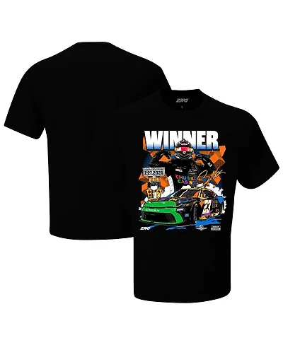 23XI Racing Men's Black 2025 Brickyard 400 Race Winner T-Shirt