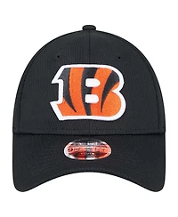 New Era Big Boys and Girls Black Cincinnati Bengals Main 9FORTY Adjustable Hat