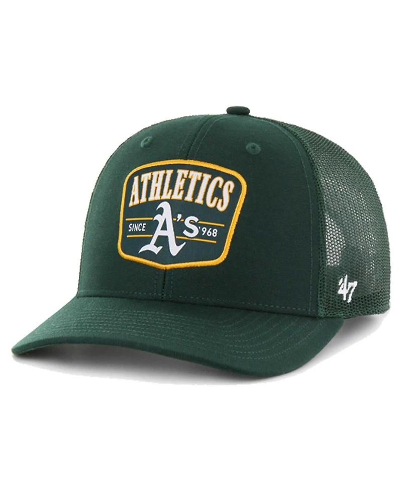 '47 Brand Men's Green Athletics Squad Trucker Adjustable Hat