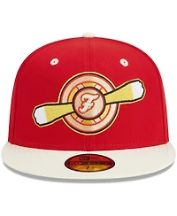 New Era Men's Red Winston-Salem Dash Theme Nights Flight 59FIFTY Fitted Hat