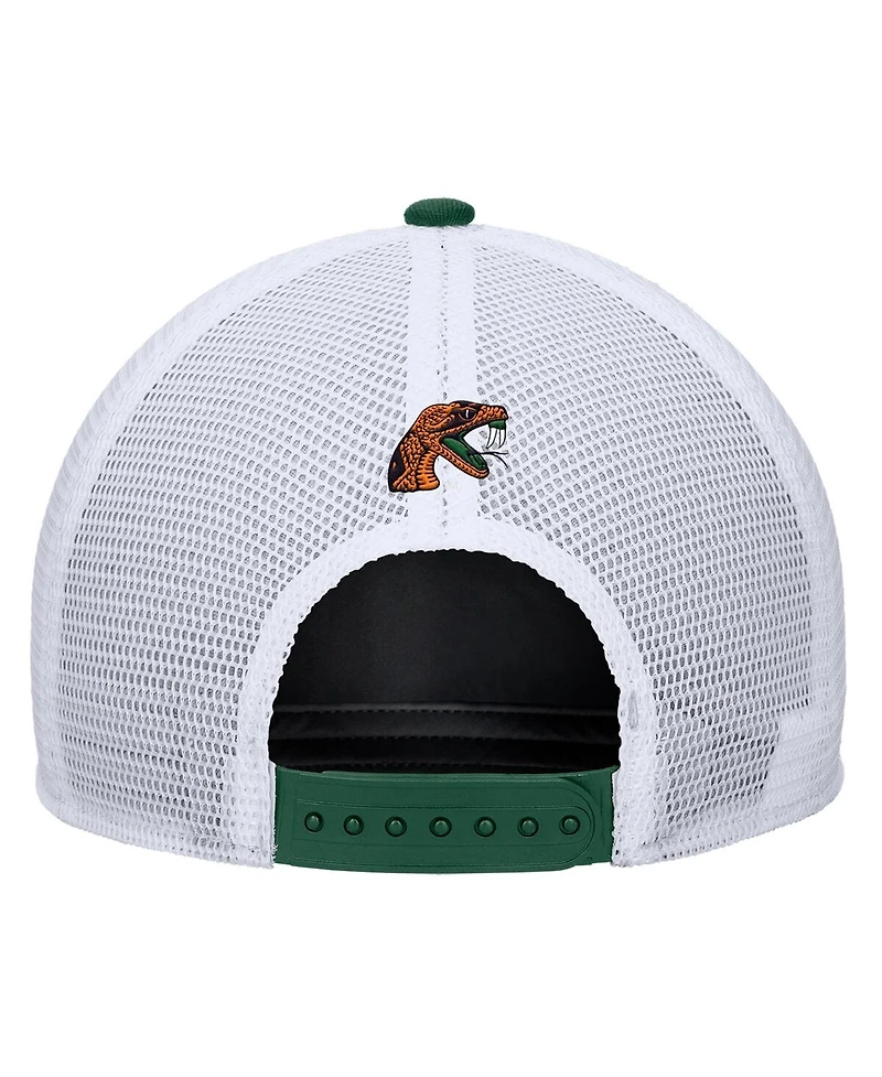 Nike Men's Green Florida A M Rattlers 2025 On-Field Rise Trucker Performance Adjustable Hat