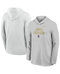 Nike Men's Gray James Madison Dukes Sideline Dri-fit Lightweight Sweatshirt