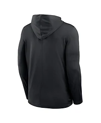 Nike Men's Black Appalachian State Mountaineers Sideline Dri-fit Lightweight Sweatshirt