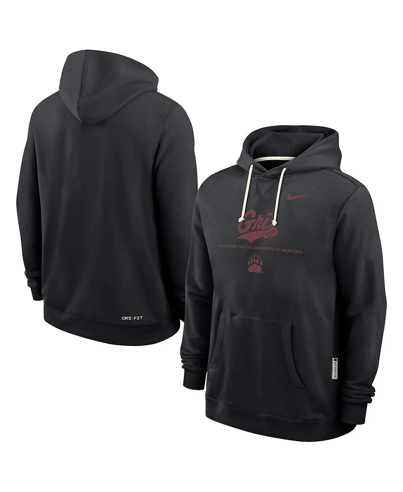 Nike Men's Black Montana Grizzlies 2025 Sideline Dri-fit Hoodie
