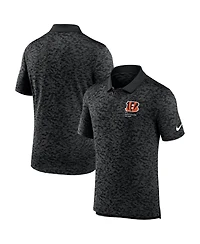 Nike Men's Black Cincinnati Bengals Pique Fashion Performance Polo Shirt