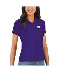 Antigua Women's Purple Kansas State Wildcats Legacy Pique Polo Shirt
